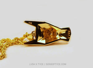 LVSH x TYCE Gold Doberman Pendant